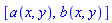 [a(x, y), b(x, y)]