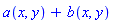 a(x, y)+b(x, y)