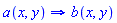 a(x, y) implies b(x, y)