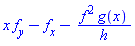x*f[y]-f[x]-f^2*g(x)/h