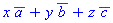 x*conjugate(a)+y*conjugate(b)+z*conjugate(c)