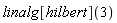 linalg[hilbert](3)