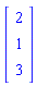 Vector(3, {(1) = 2, (2) = 1, (3) = 3})