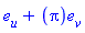 Vector[column]([[1], [Pi]], ["u", "v"])