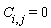 C[i, j] = 0