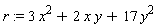 r := 3*x^2+2*x*y+17*y^2