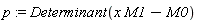 p := Determinant(x*M1-M0)