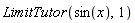 LimitTutor(sin(x), 1)