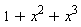 1+x^2+x^3
