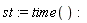 st := time()