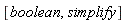 [boolean, simplify]