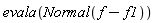 evala(Normal(f-f1))