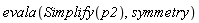 evala(Simplify(p2), symmetry)