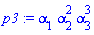 alpha[1]*alpha[2]^2*alpha[3]^3