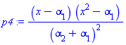 (x-alpha[1])*(x^2-alpha[1])/(alpha[2]+alpha[1])^2