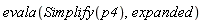 evala(Simplify(p4), expanded)