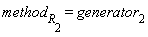 method[R[2]] = generator[2]