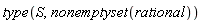 type(S, nonemptyset(rational))