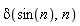 delta(sin(n), n)
