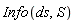Info(ds, S)