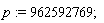 p := 962592769