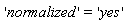 'normalized' = 'yes'