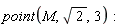 point(M, sqrt(2), 3)