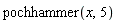 pochhammer(x, 5)