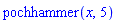 pochhammer(x, 5)
