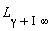 L[gamma+I*infinity]