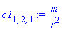 c1[1, 2, 1] := m/r^2