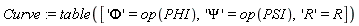 Curve := table(['Phi' = op(PHI), 'Psi' = op(PSI), 'R' = R])