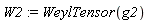 W2 := WeylTensor(g2)