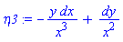 _DG([["form", M, 1], [[[1], -y/x^3], [[2], 1/x^2]]])