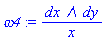 _DG([["form", M, 2], [[[1, 2], 1/x]]])