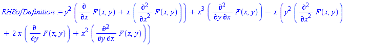 y^2*(diff(F(x, y), x)+x*(diff(diff(F(x, y), x), x)))+x^3*(diff(diff(F(x, y), x), y))-x*(y^2*(diff(diff(F(x, y), x), x))+2*x*(diff(F(x, y), y))+x^2*(diff(diff(F(x, y), x), y)))
