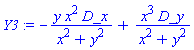 _DG([["vector", M, []], [[[1], -y*x^2/(x^2+y^2)], [[2], x^3/(x^2+y^2)]]])