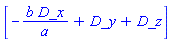 [_DG([["vector", M, []], [[[1], -b/a], [[2], 1], [[3], 1]]])]