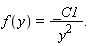 f(y)=(_C1)/(y^2).