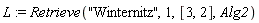L := Retrieve("Winternitz", 1, [3, 2], Alg2)