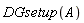 DGsetup(A)