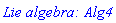 `Lie algebra: Alg4`