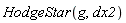 HodgeStar(g, dx2)