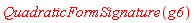 QuadraticFormSignature(g6)