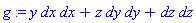 g := y*dx*dx+z*dy*dy+dz*dz