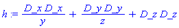 _DG([["tensor", M, [["con_bas", "con_bas"], []]], [[[1, 1], 1/y], [[2, 2], 1/z], [[3, 3], 1]]])
