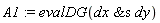A1 := evalDG(`&s`(dx, dy))