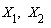 X[1], X[2]