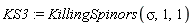 KS3 := KillingSpinors(sigma, 1, 1)
