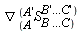 (&dtri;)[(A]^((A')S[B ...C)]^(B'...C'))